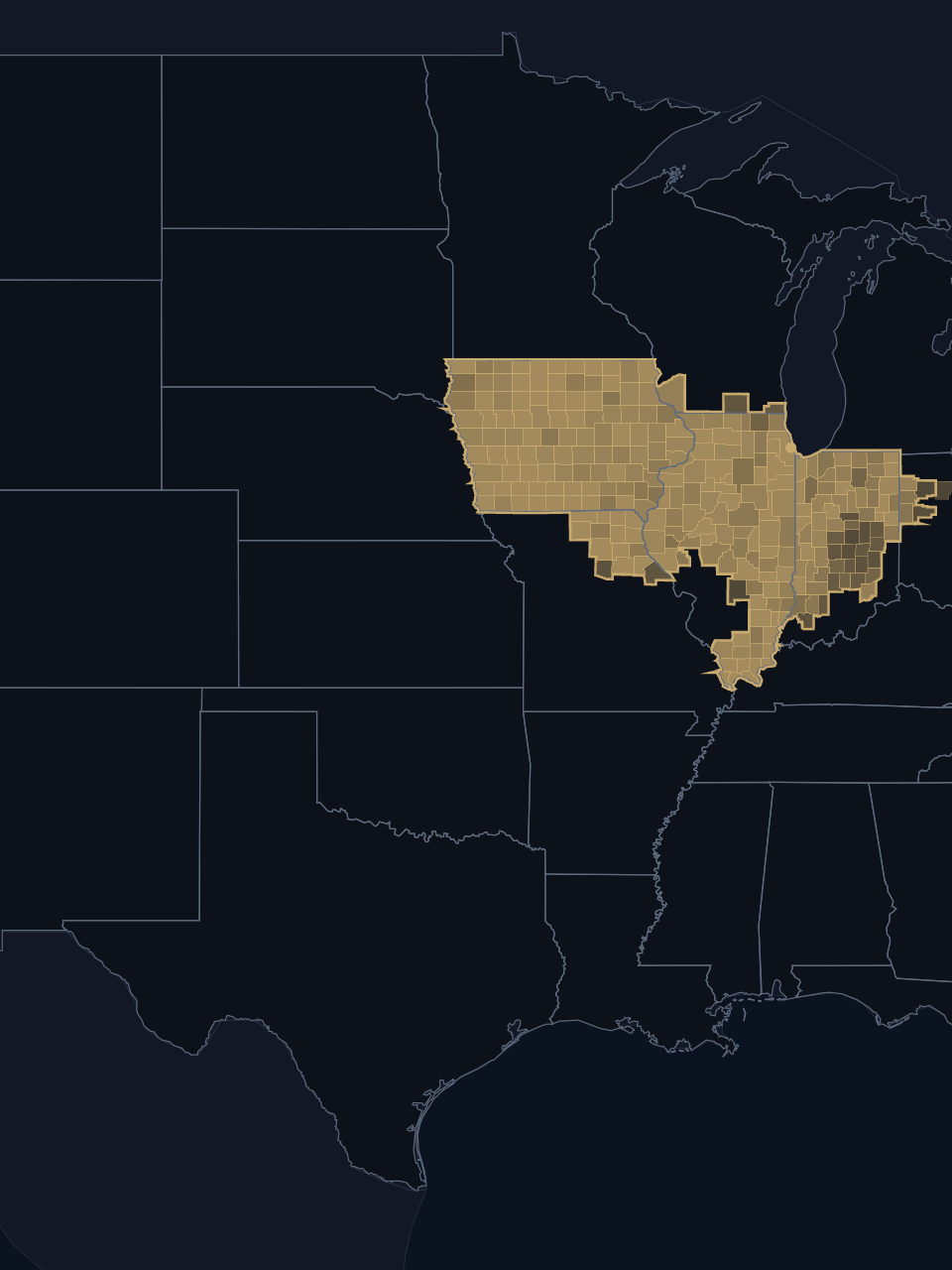 Chicago White Sox TV territory map